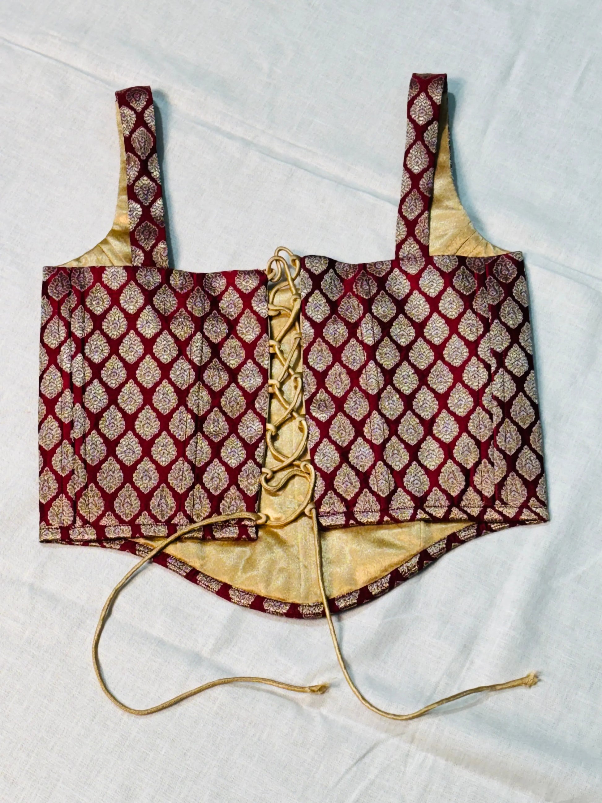 Elegant Banarsi Silk Corset top kihums clothing