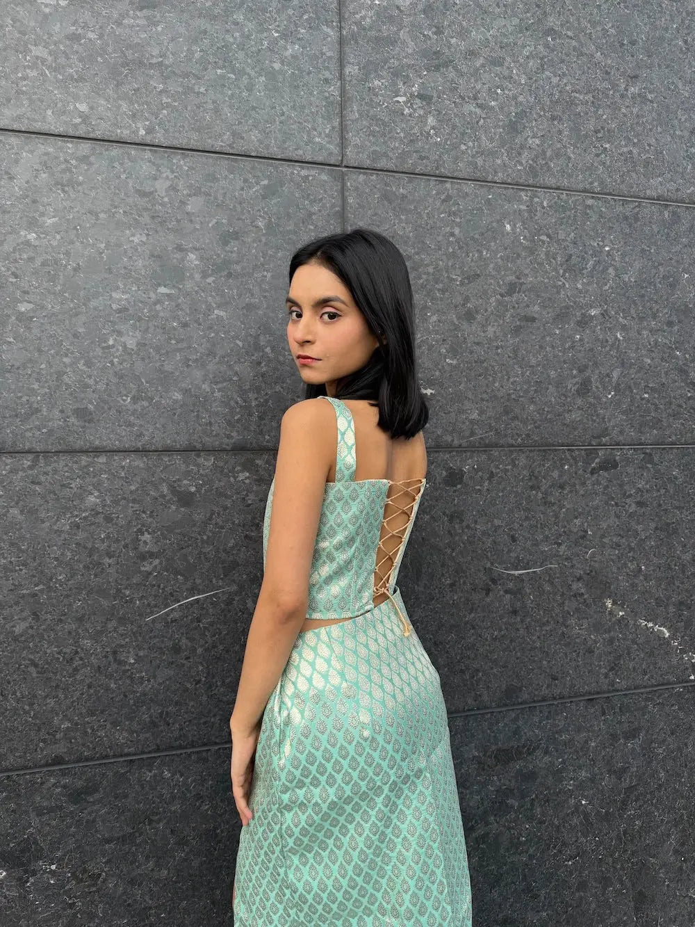 Elegant Banarsi Silk Corset tops for women kihums clothing