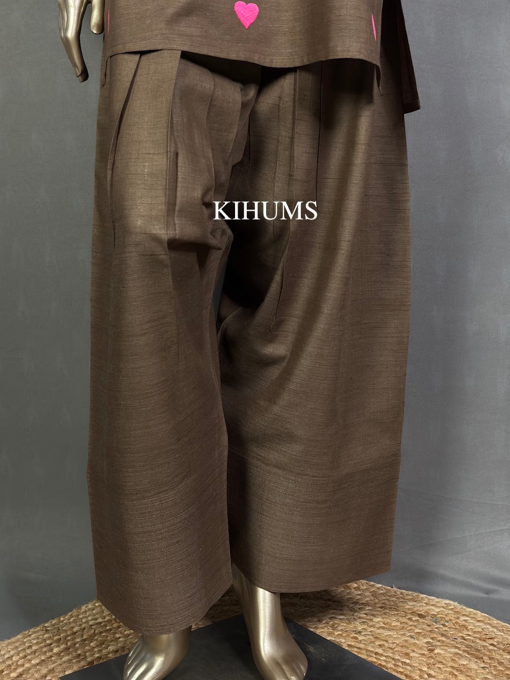 DIL SE Heart Embroidered Farshi Shalwar