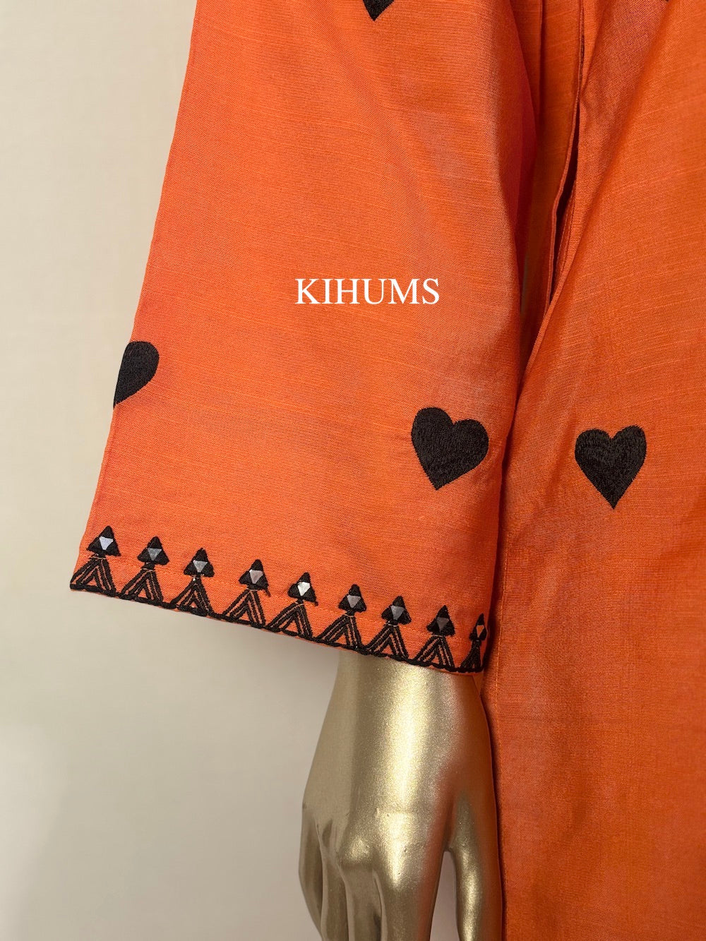 DIL SE Heart Embroidered Farshi Shalwar