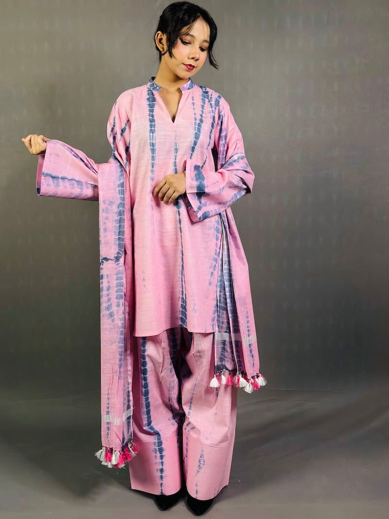 SHIBORI Cotton Kurta Set for women with beautiful print | Summer Kurta set