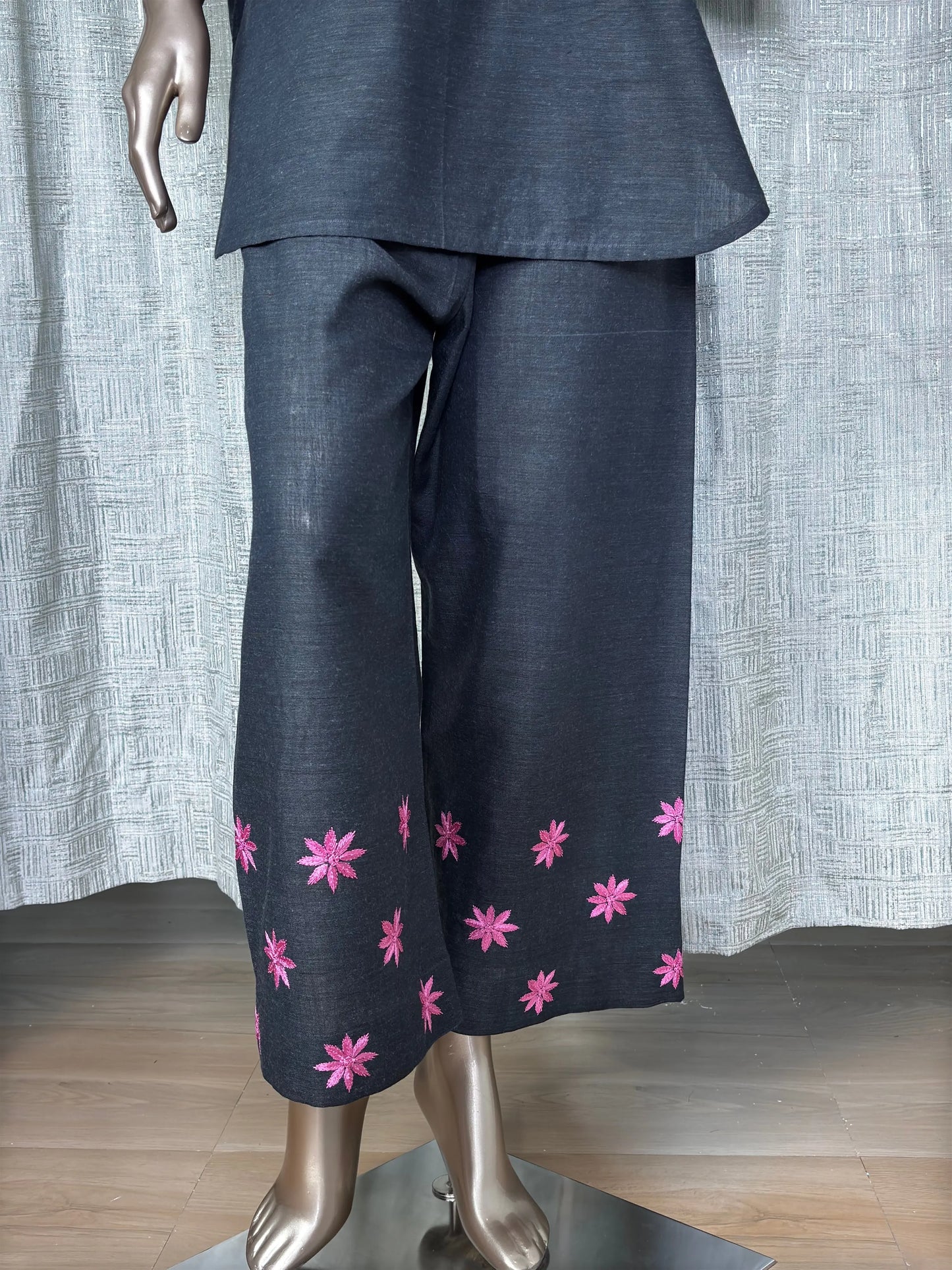 Black Co-ord Set with hand embroidery work kihums clothing