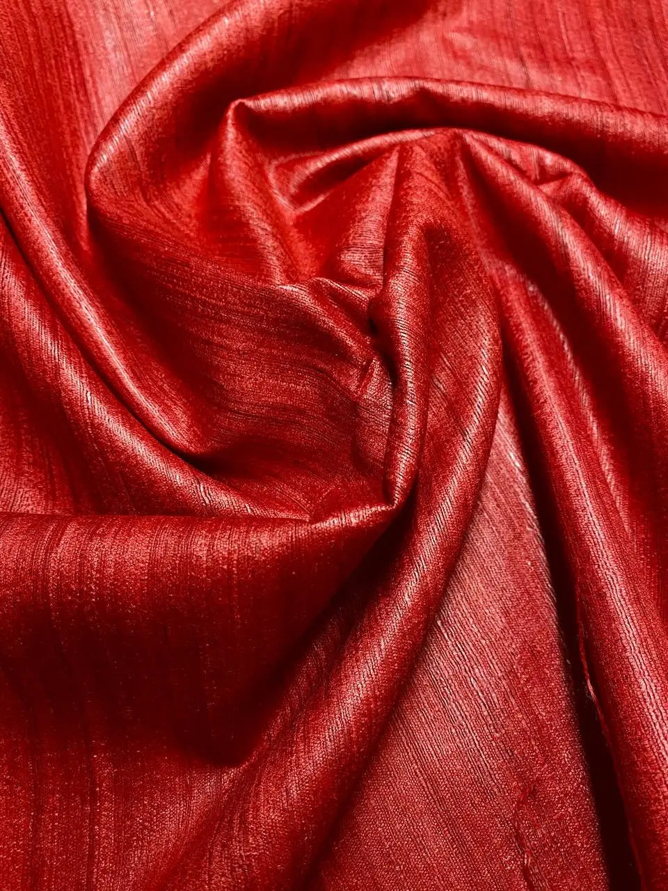 Red Shade Handwoven Tussar Silk Saree | KIHUMS Saree kihums clothing