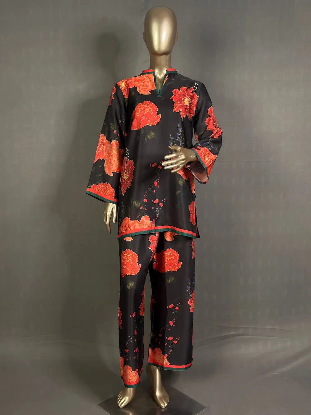 Modal Silk Pakistani Kurta Set with beautiful print | Best Pakistani Kurta Set for women kihums clothing