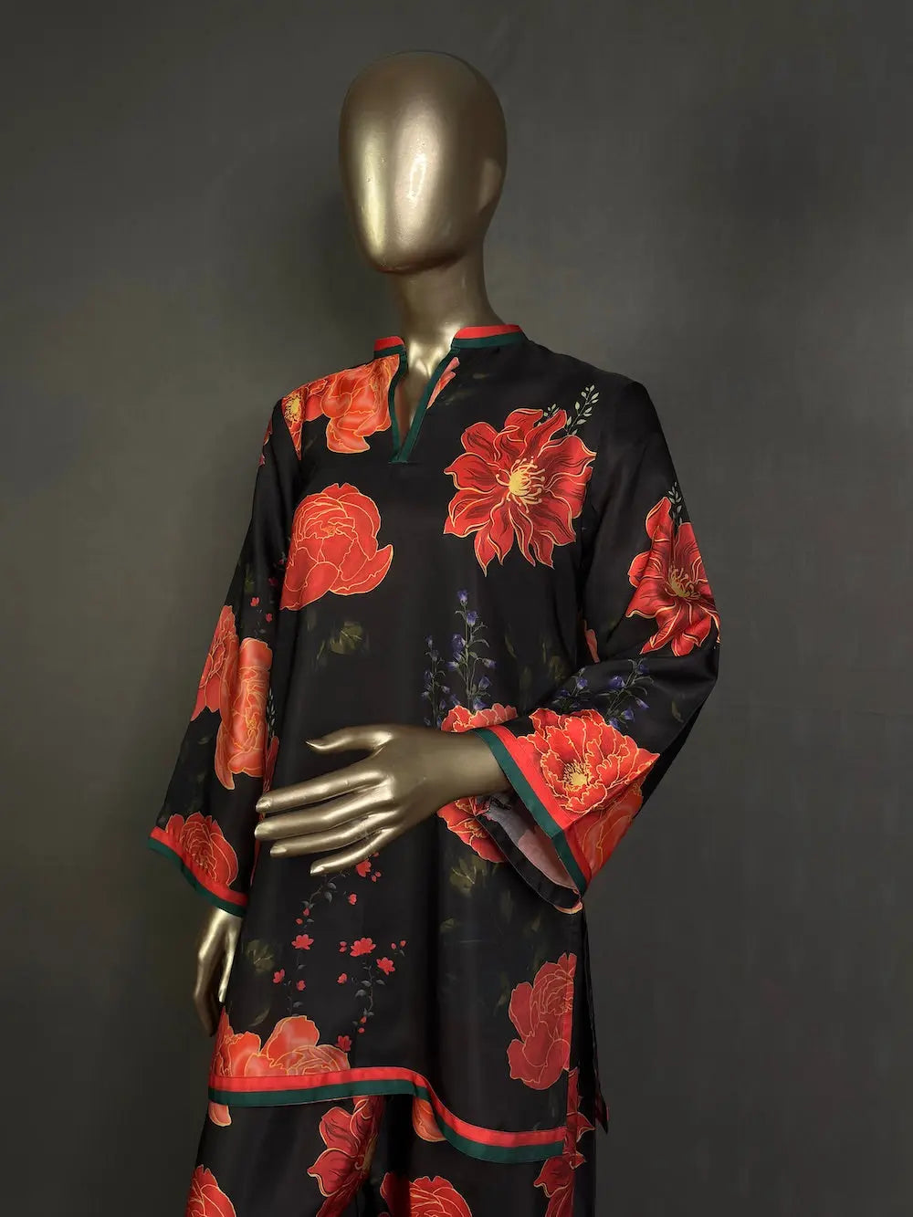 Modal Silk Pakistani Kurta Set with beautiful print | Best Pakistani Kurta Set for women kihums clothing