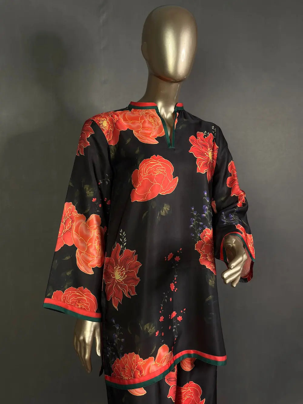 Modal Silk Pakistani Kurta Set with beautiful print | Best Pakistani Kurta Set for women kihums clothing