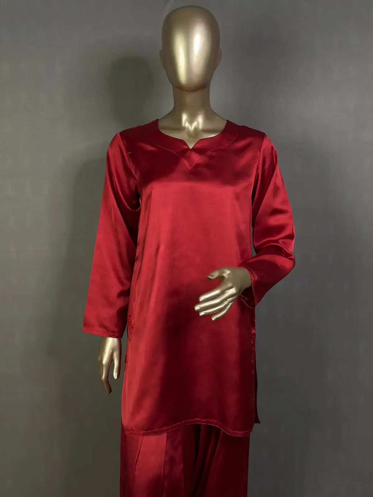 MEHRU Red Farshi Shalwar Pakistani Kurta Set | Embroidery work | Best Pakistani Kurta Sets for women (Copy) kihums clothing
