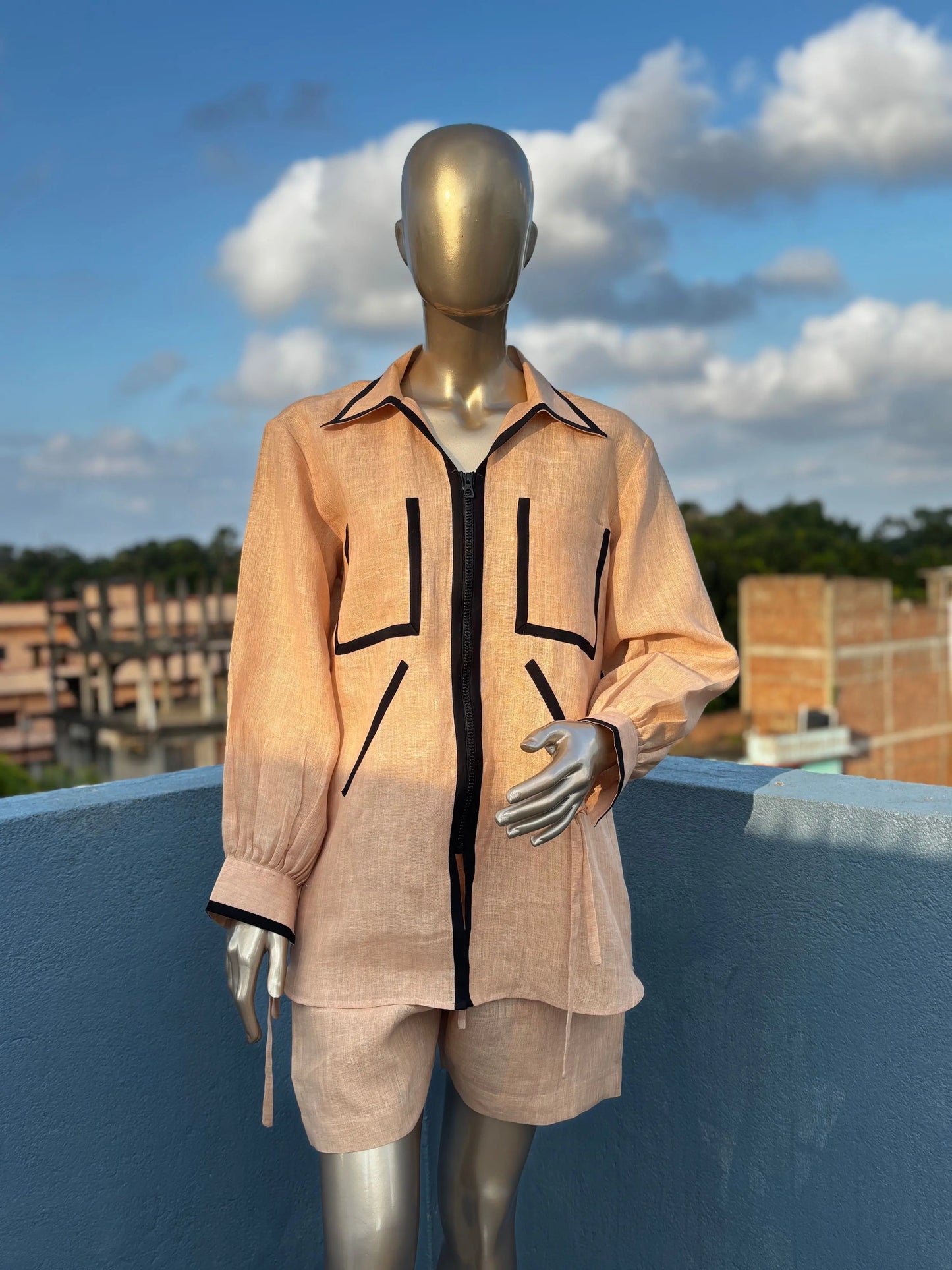 100% Pure Handloom Linen Co-ord Sets for Women | Stylish & Trendy Two-Piece Matching Sets kihums clothing
