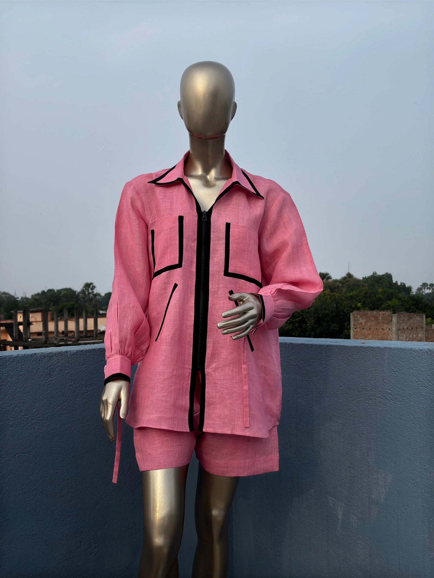 100% Pure Handloom Linen Co-ord Sets for Women | Stylish & Trendy Two-Piece Matching Sets kihums clothing