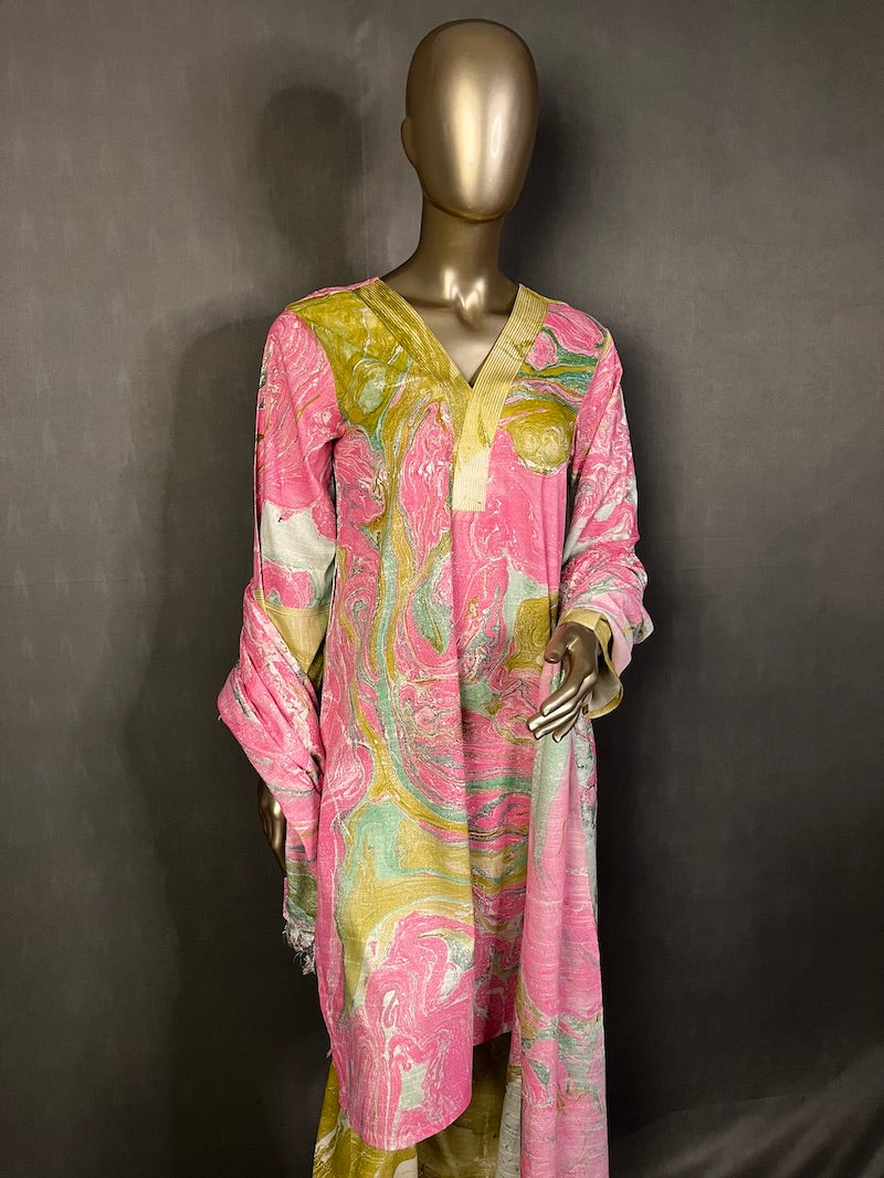 NAIRA Kurta Sets for women | Marble Print