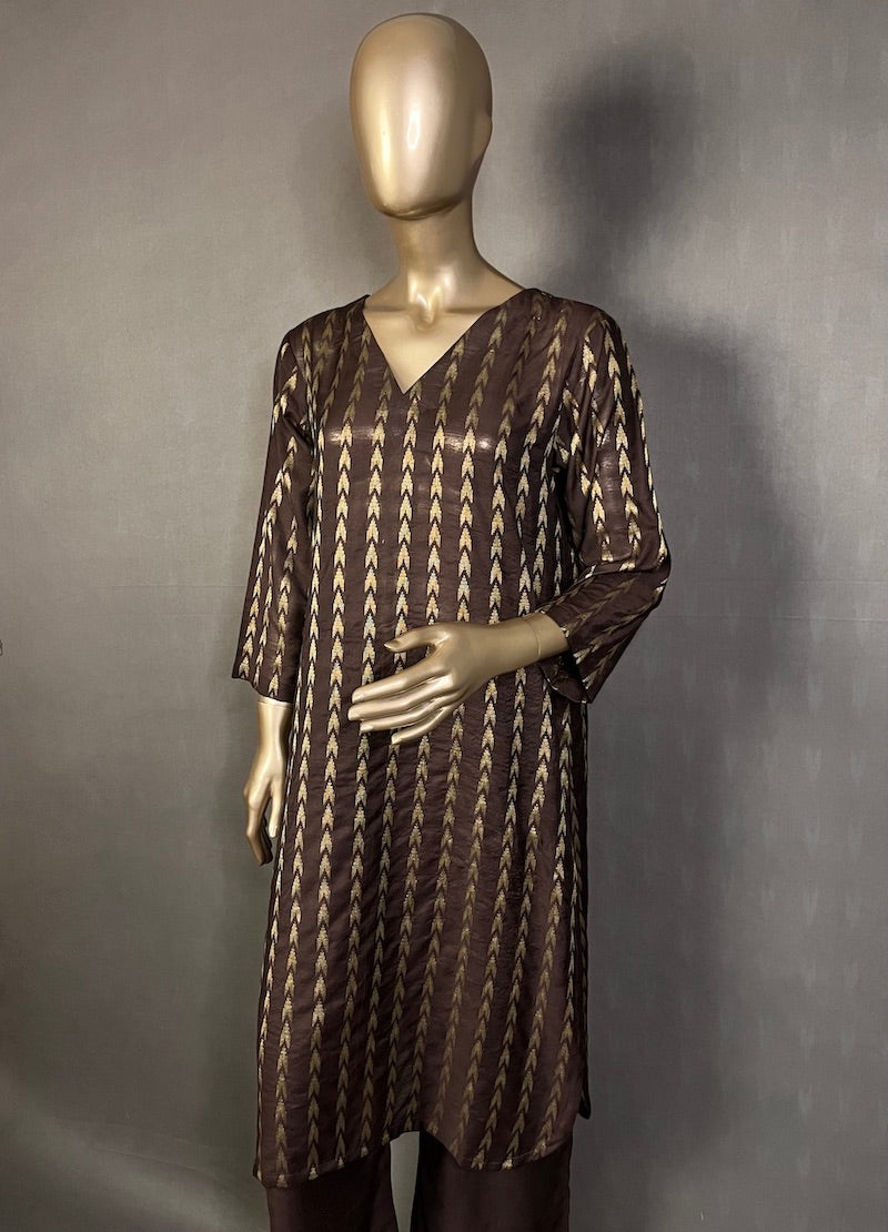 SHANAYA Three Piece Kurta Sets for women | Thread Woven Shalwar Suit