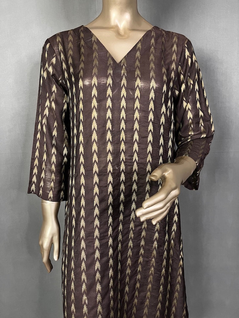 SHANAYA Three Piece Kurta Sets for women | Thread Woven Shalwar Suit
