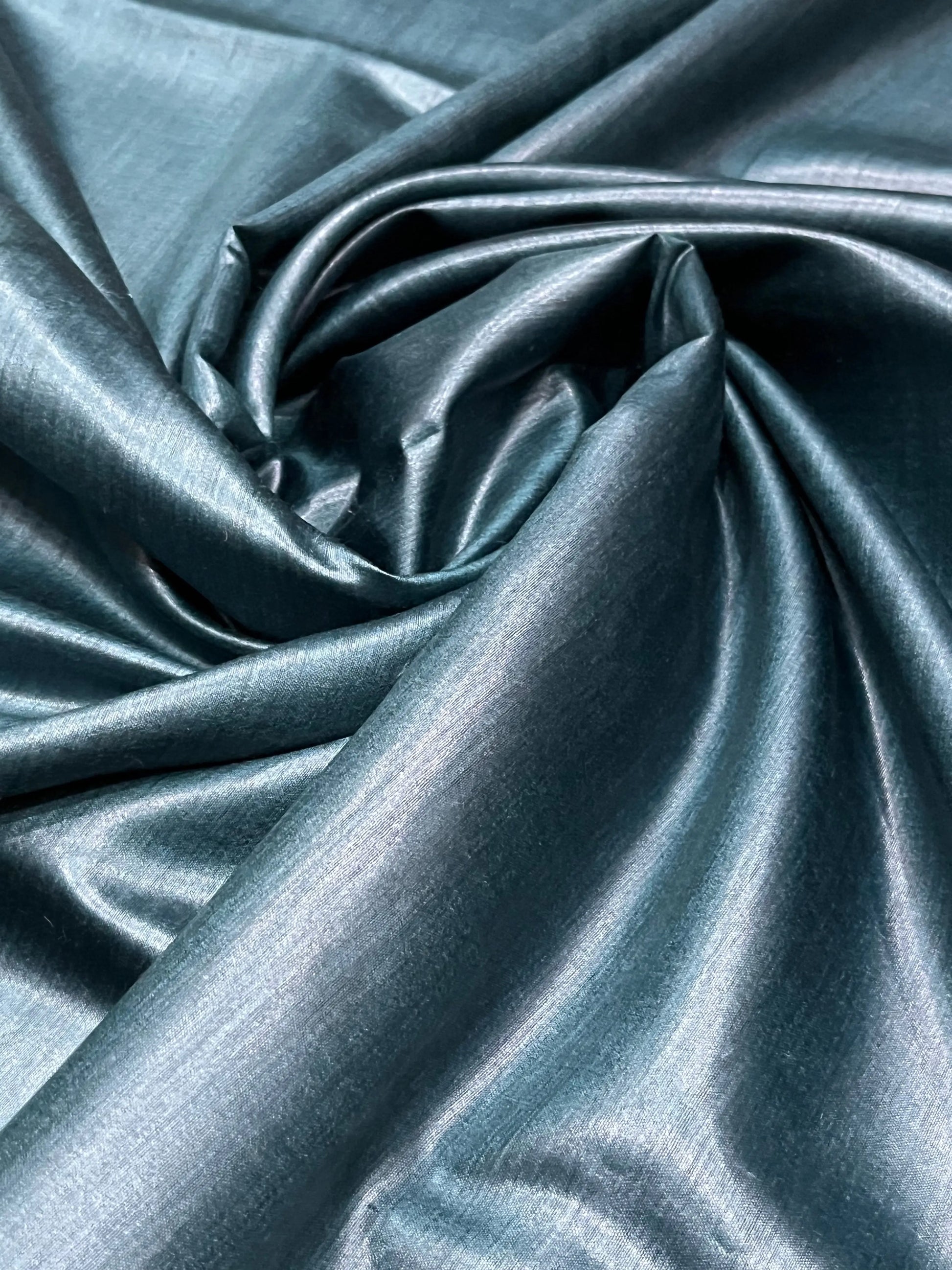 Blue Shade Handwoven Munga Tussar Silk Saree | Golden Zari Border | KIHUMS Saree kihums clothing
