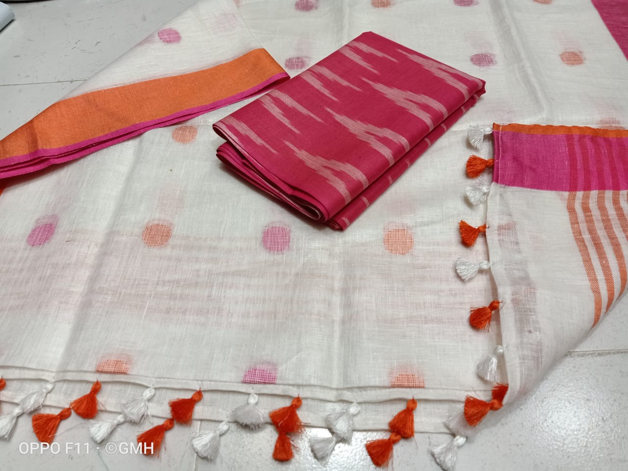 Digital print pure organic linen 2 PC Unstitched Dress Material