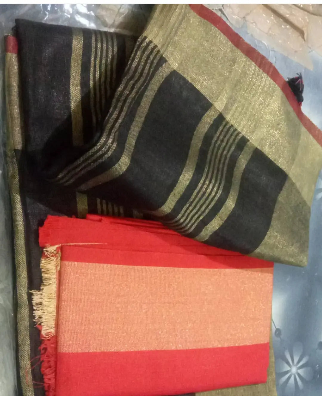Black Shade Handmade Pure Linen Saree | KIHUMS Saree kihums clothing