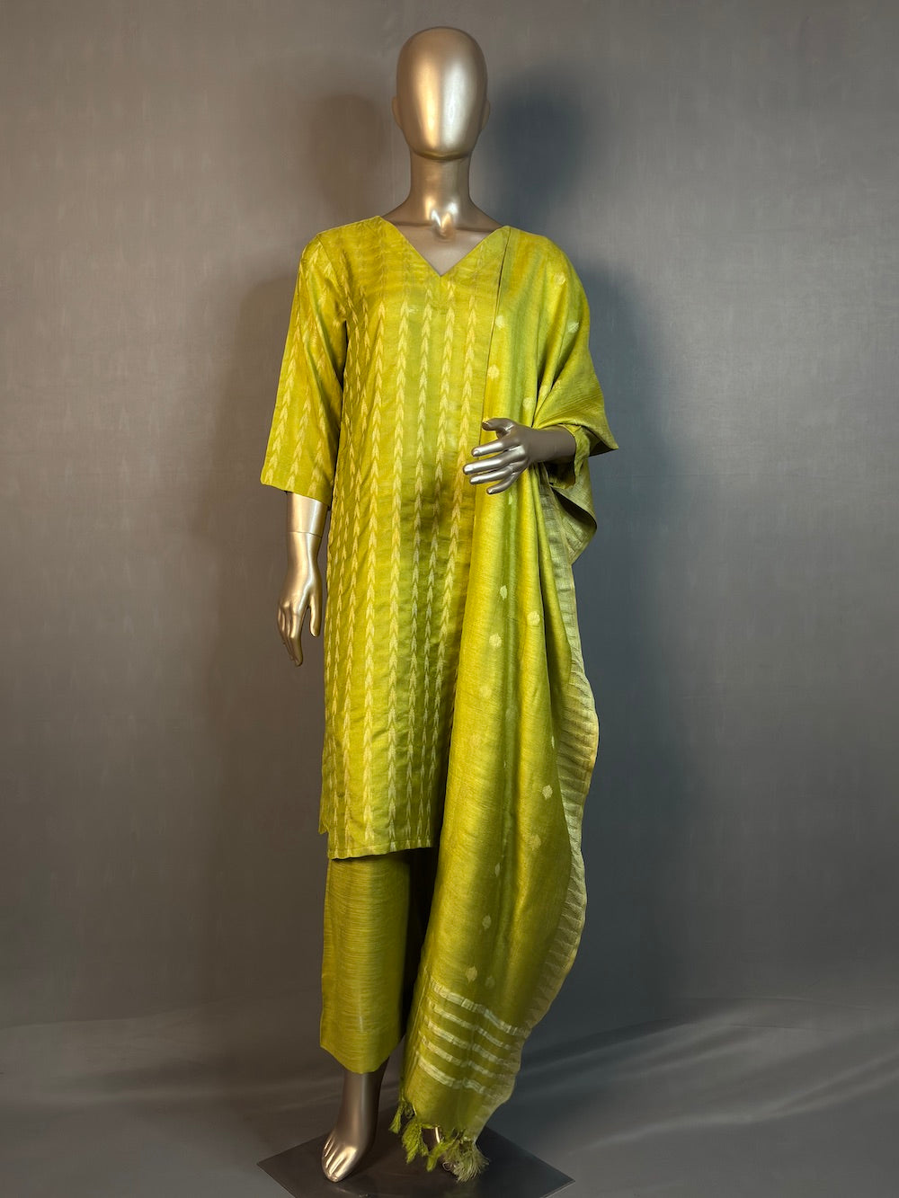 SHANAYA Three Piece Kurta Sets for women | Thread Woven Shalwar Suit