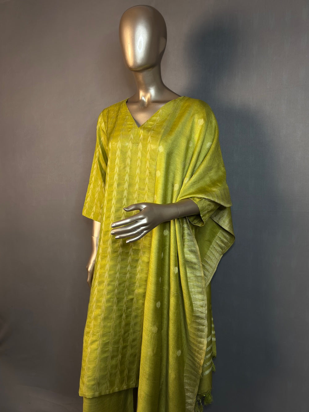 SHANAYA Three Piece Kurta Sets for women | Thread Woven Shalwar Suit