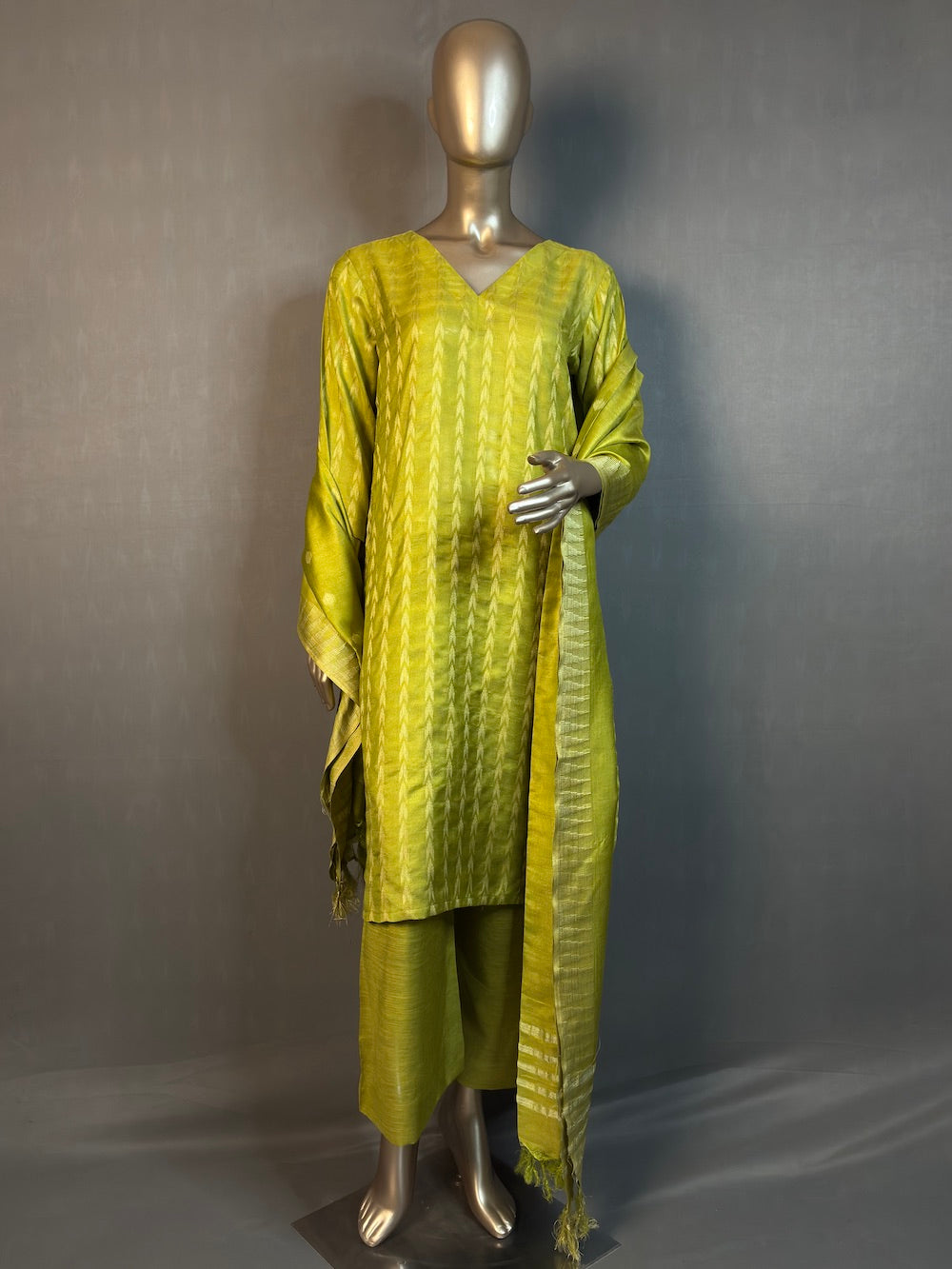 SHANAYA Three Piece Kurta Sets for women | Thread Woven Shalwar Suit