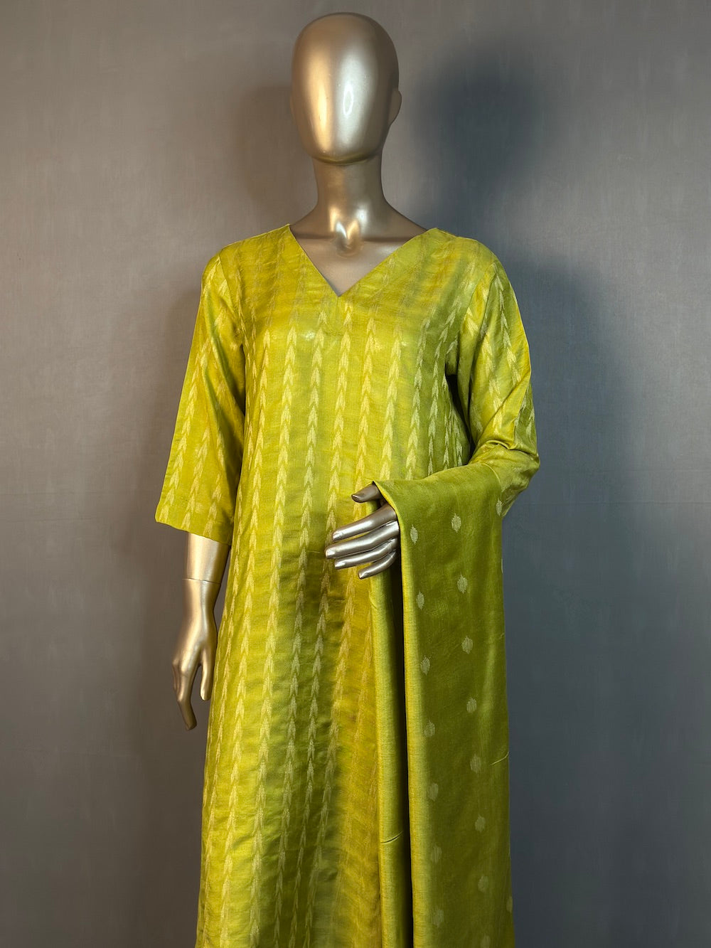 SHANAYA Three Piece Kurta Sets for women | Thread Woven Shalwar Suit