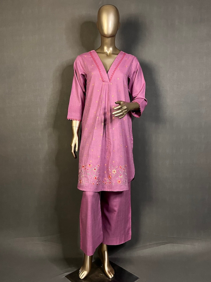 HEENA Three Piece Kurta Sets for women | Thread Embroidery Work Shalwar Suit