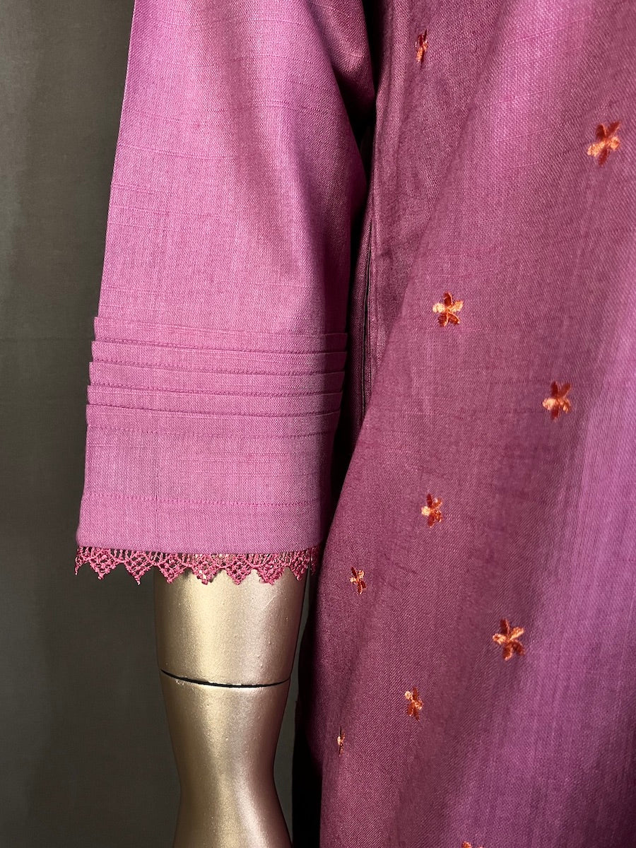 HEENA Three Piece Kurta Sets for women | Thread Embroidery Work Shalwar Suit