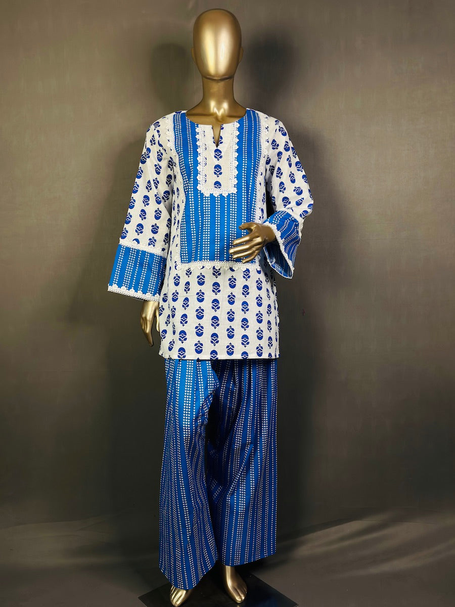 SELIN Cotton Floral Printed Kurta Set for women | Summer Kurta set