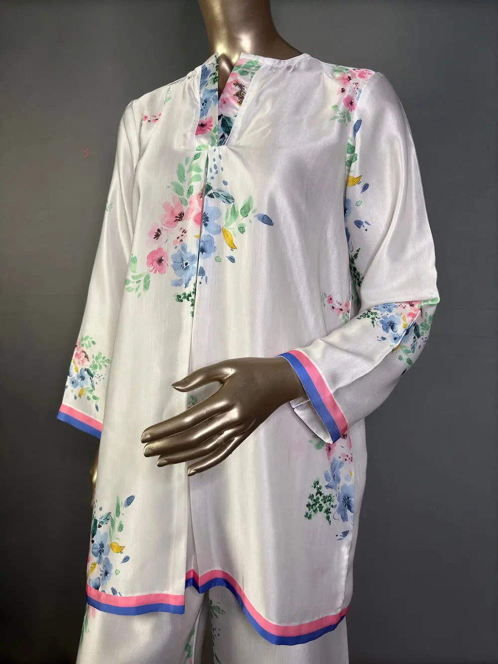 Modal Silk Pakistani Kurta Set with beautiful print | Best Pakistani Kurta Set for women kihums clothing