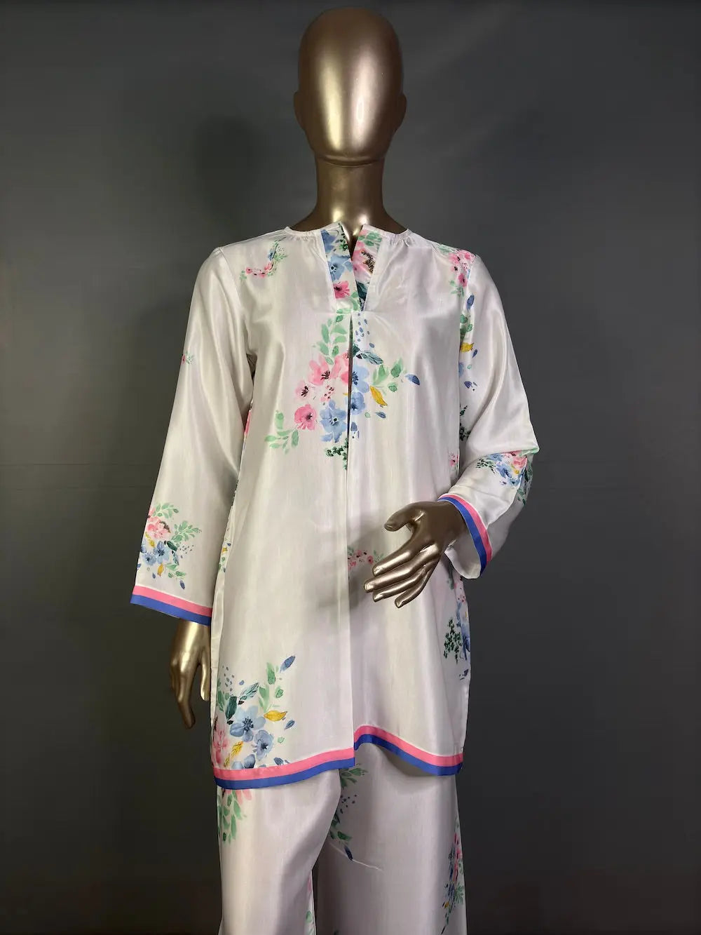 Modal Silk Pakistani Kurta Set with beautiful print | Best Pakistani Kurta Set for women kihums clothing