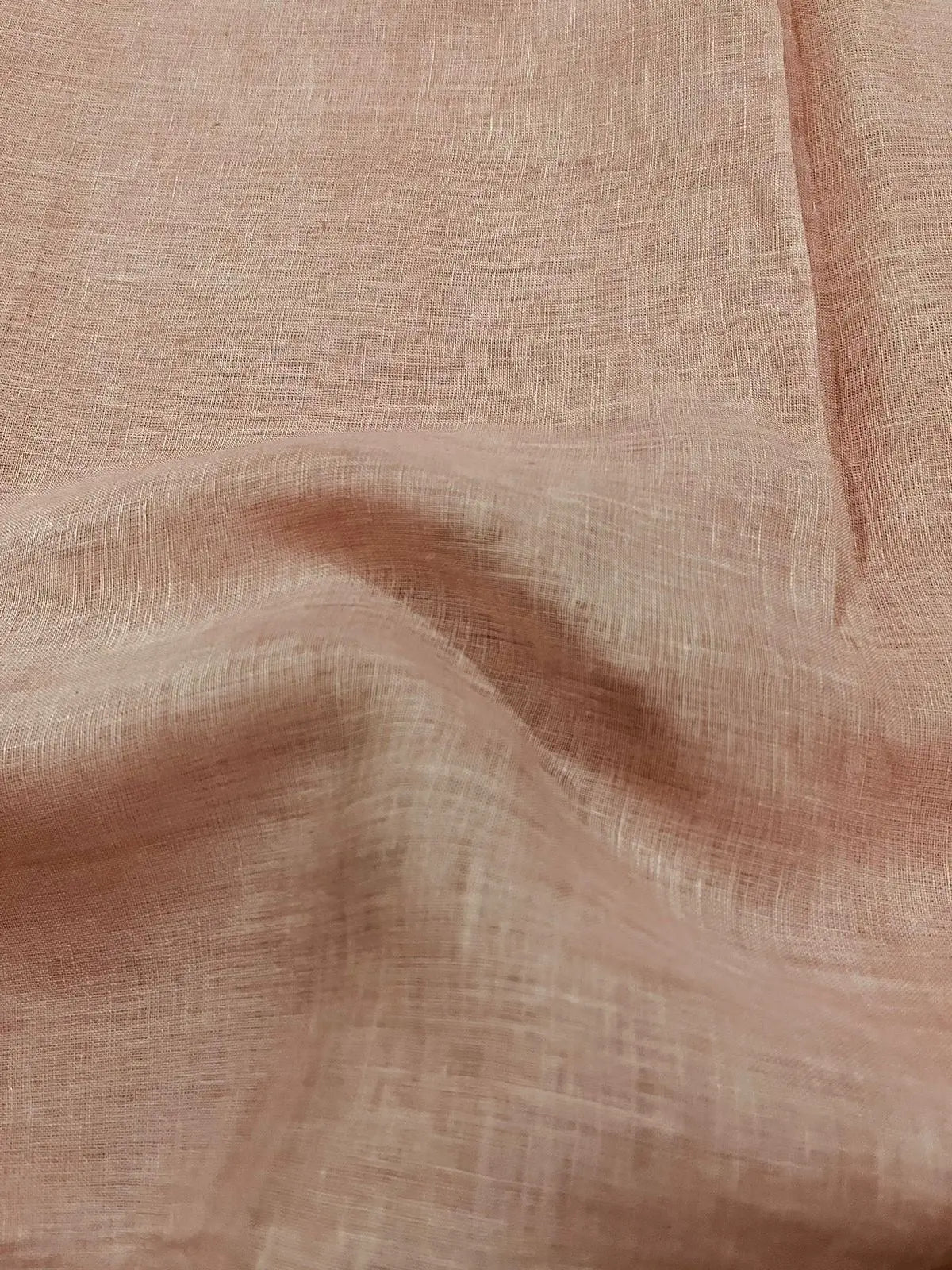 40 lea 58 inch 100% pure Handloom Linen Fabric -Beige kihums clothing