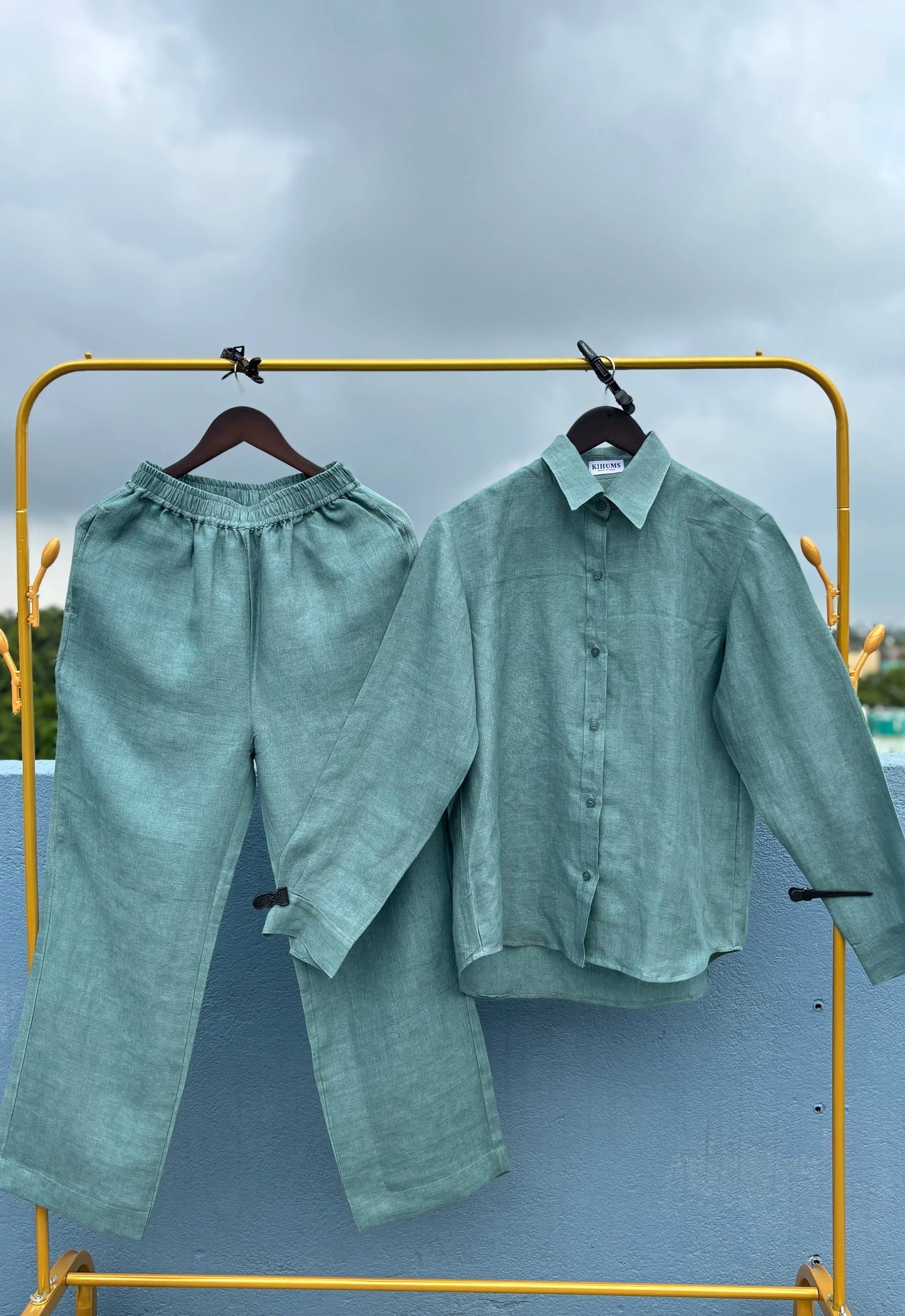 100% Pure Handloom Linen Co-ord Sets for Women | Stylish & Trendy Two-Piece Matching Sets kihums clothing