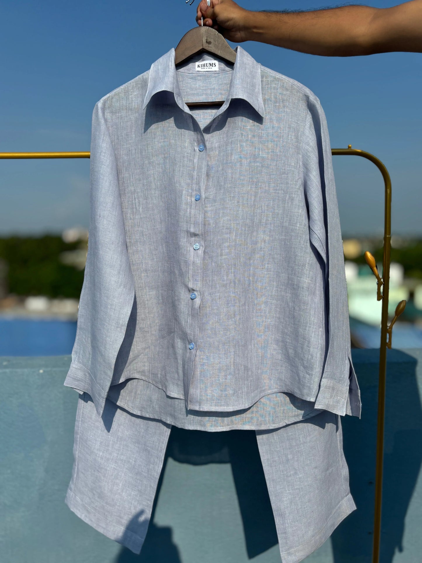 100% Pure Handloom Linen Co-ord Sets for Women | Stylish & Trendy Two-Piece Matching Sets kihums clothing