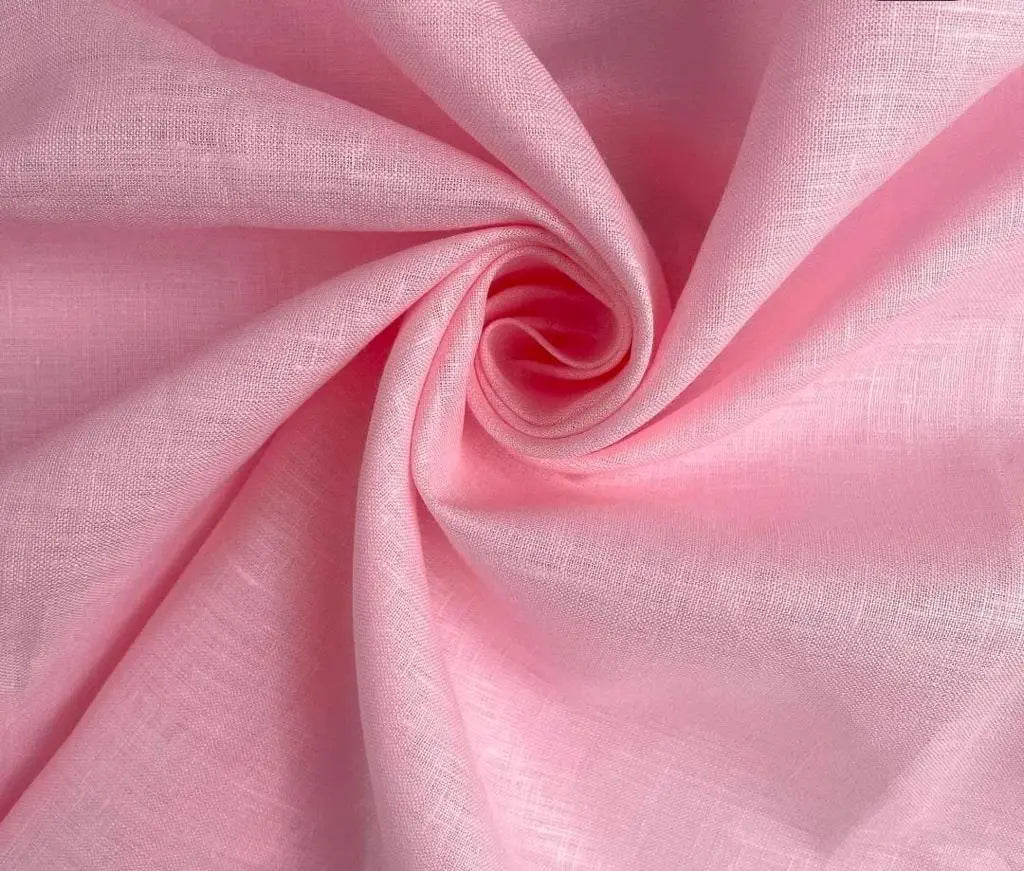 60 lea 58 inch Handloom 100% pure Linen Fabric kihums clothing