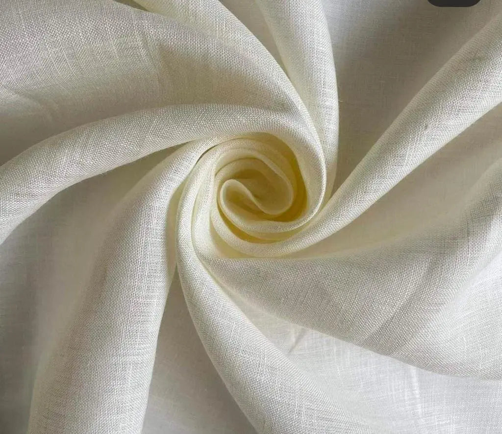 60 lea 58 inch Handloom 100% pure Linen Fabric kihums clothing