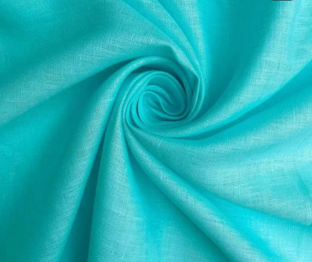 60 lea 58 inch Handloom 100% pure Linen Fabric kihums clothing