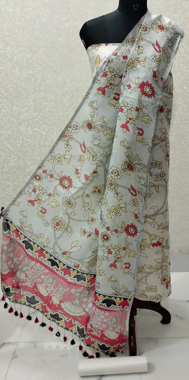 Digital print pure organic linen 2 PC Unstitched Dress Material kihums clothing