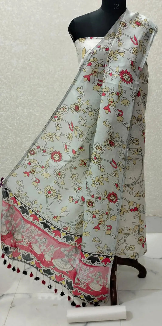Digital print pure organic linen 2 PC Unstitched Dress Material kihums clothing