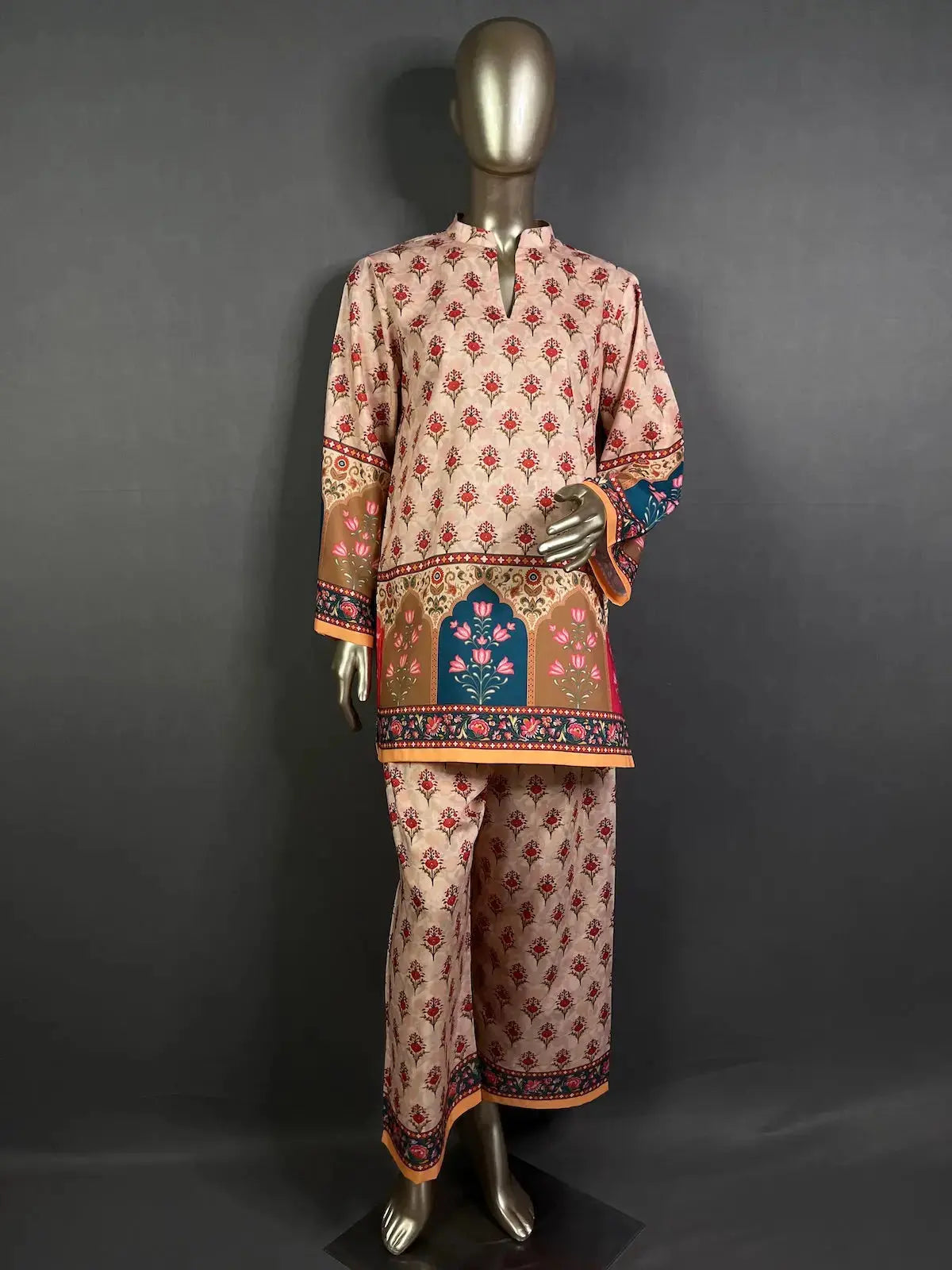 MUMTAZ Cotton Linen Kurta Set for women with beautiful print | Pakistani Suit (Copy) kihums clothing