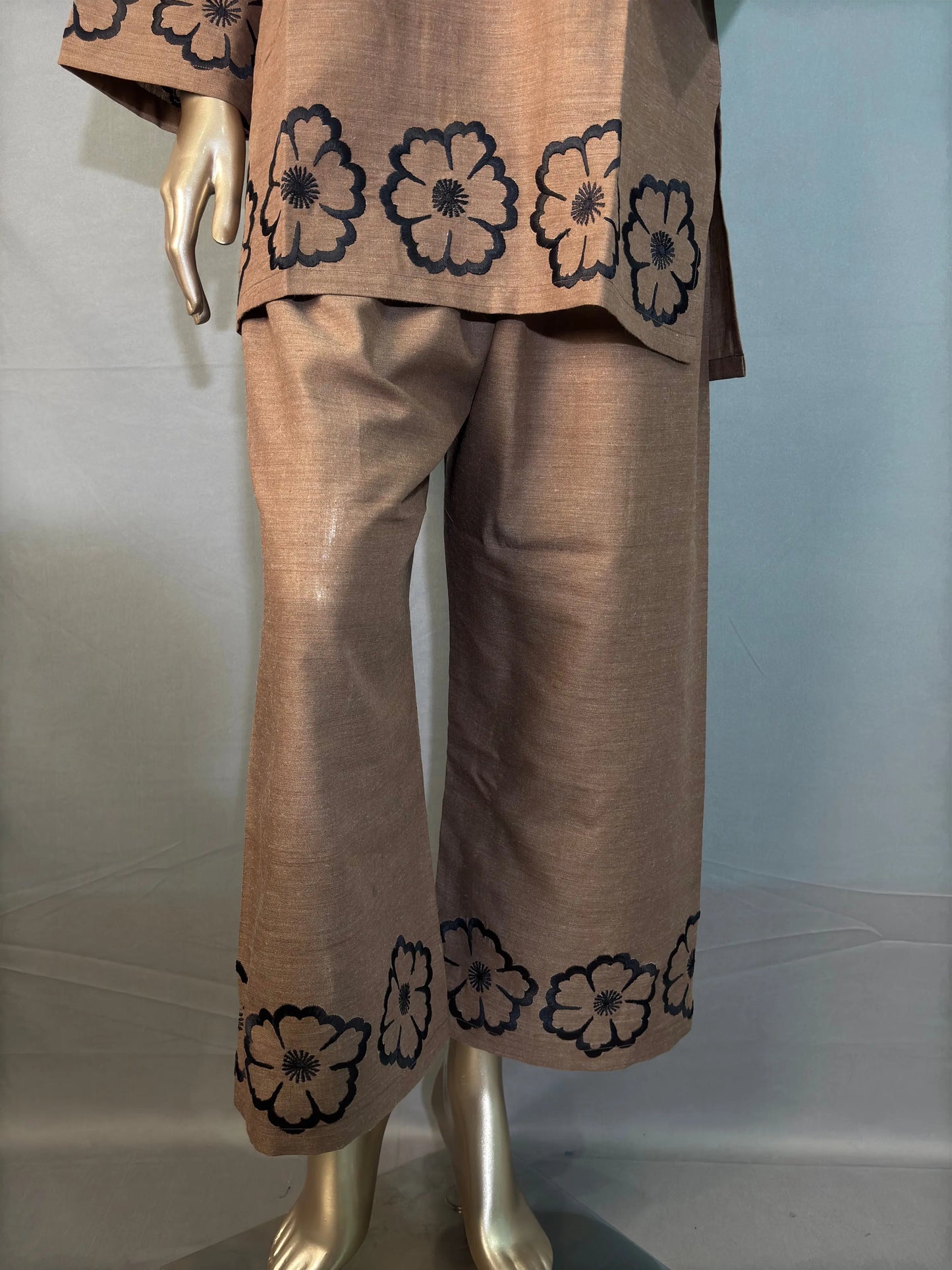 Coffee Shade- Stylish & Trendy Embroidered Co-ord sets kihums clothing