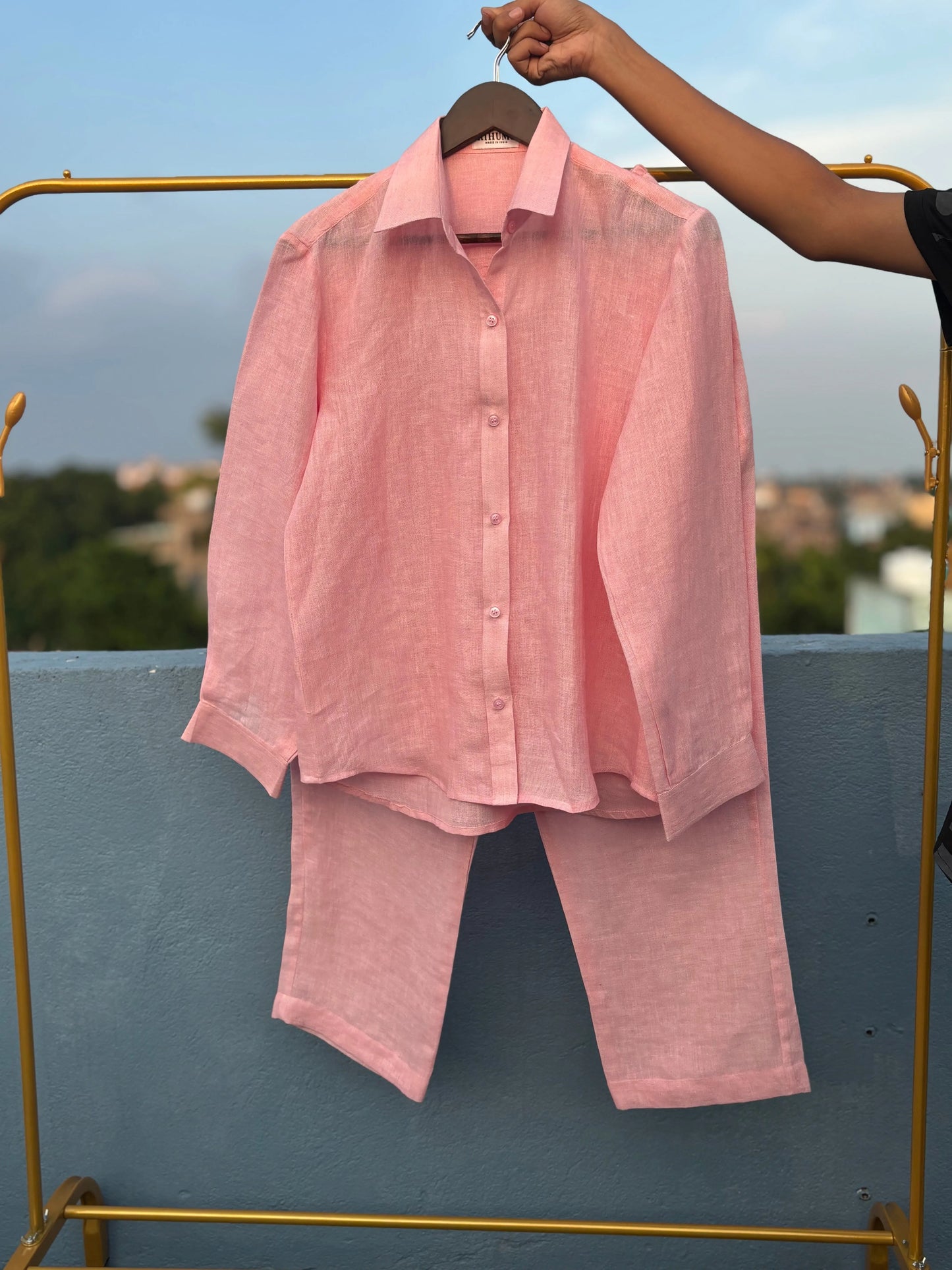 100% Pure Handloom Linen Co-ord Sets for Women | Stylish & Trendy Two-Piece Matching Sets kihums clothing