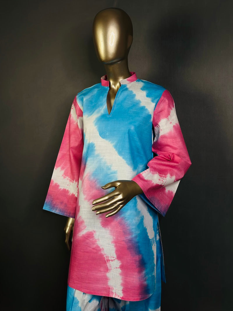 SHIBORI Cotton Kurta Set for women with beautiful print | Summer Kurta set