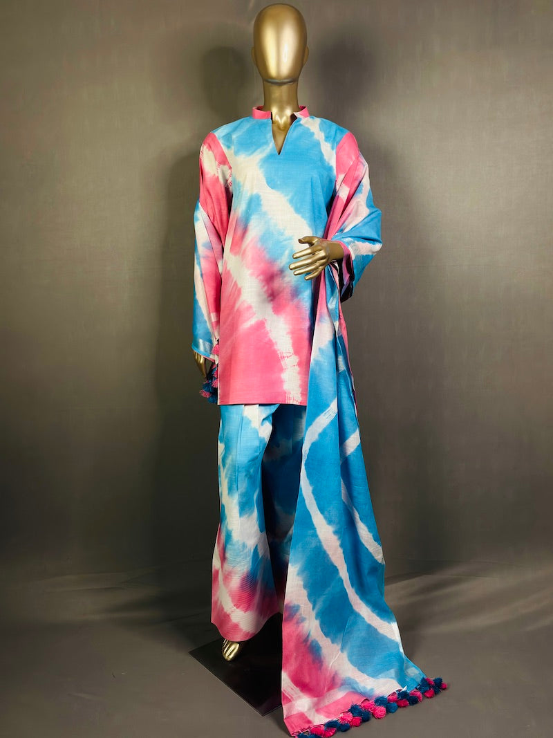 SHIBORI Cotton Kurta Set for women with beautiful print | Summer Kurta set