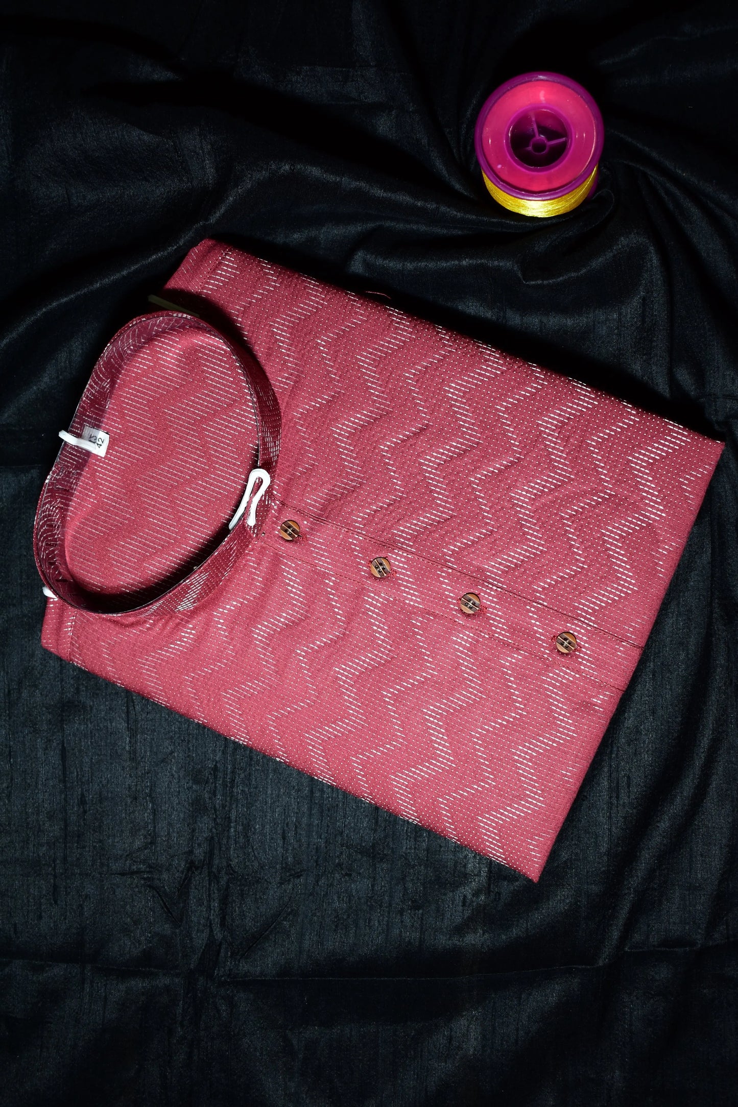 Wine Handloom Men's Kurta | Viscose Silk | Men Traditional wear kihums clothing
