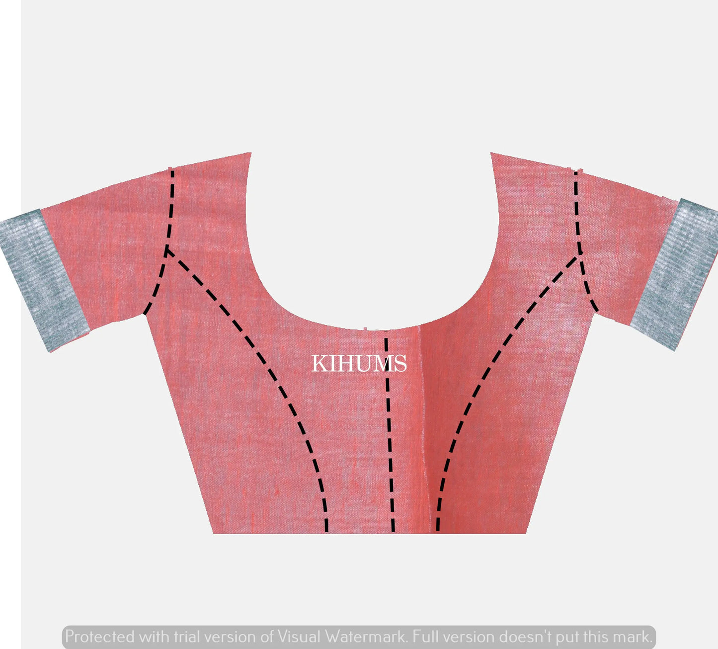 Brick Red Shade with Silver Tinge | Tissue Linen Saree | KIHUMS Saree women clothing