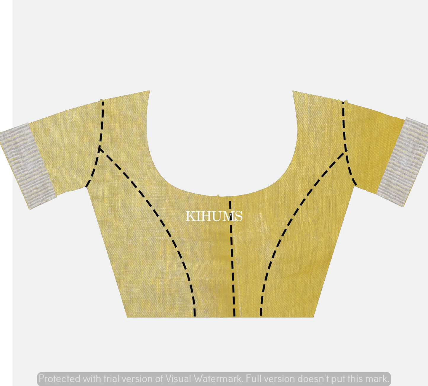 Yellow Shade with Silver Tinge | Tissue Linen Saree | KIHUMS Saree women clothing