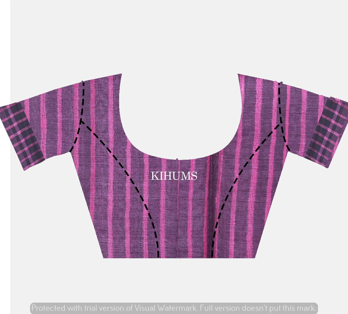 Pink Shade Handwoven Tussar Silk Saree | Contrast Border | KIHUMS Saree kihums clothing