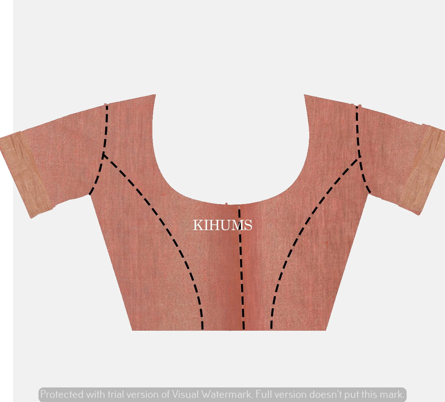 Salmon Shade with Golden Zari | Tissue Linen Saree | KIHUMS Saree women clothing