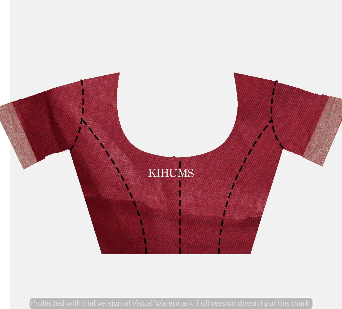 Dark Maroon Shade with Golden Zari | Tissue Linen Saree | KIHUMS Saree women clothing