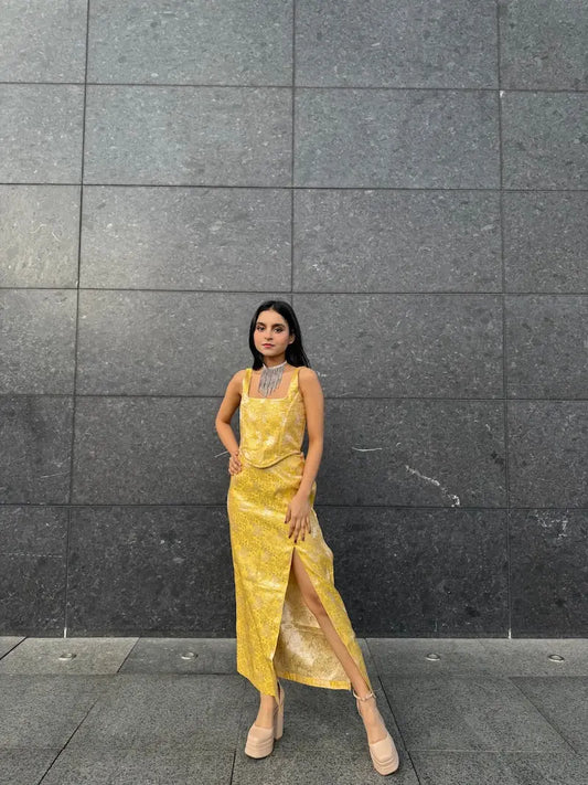 Elegant Banarsi Silk Skirt with Zari Detailing kihums clothing