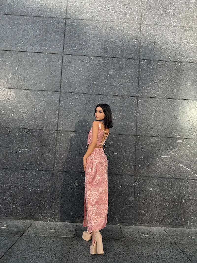 Elegant Banarsi Silk Skirt with Zari Detailing kihums clothing