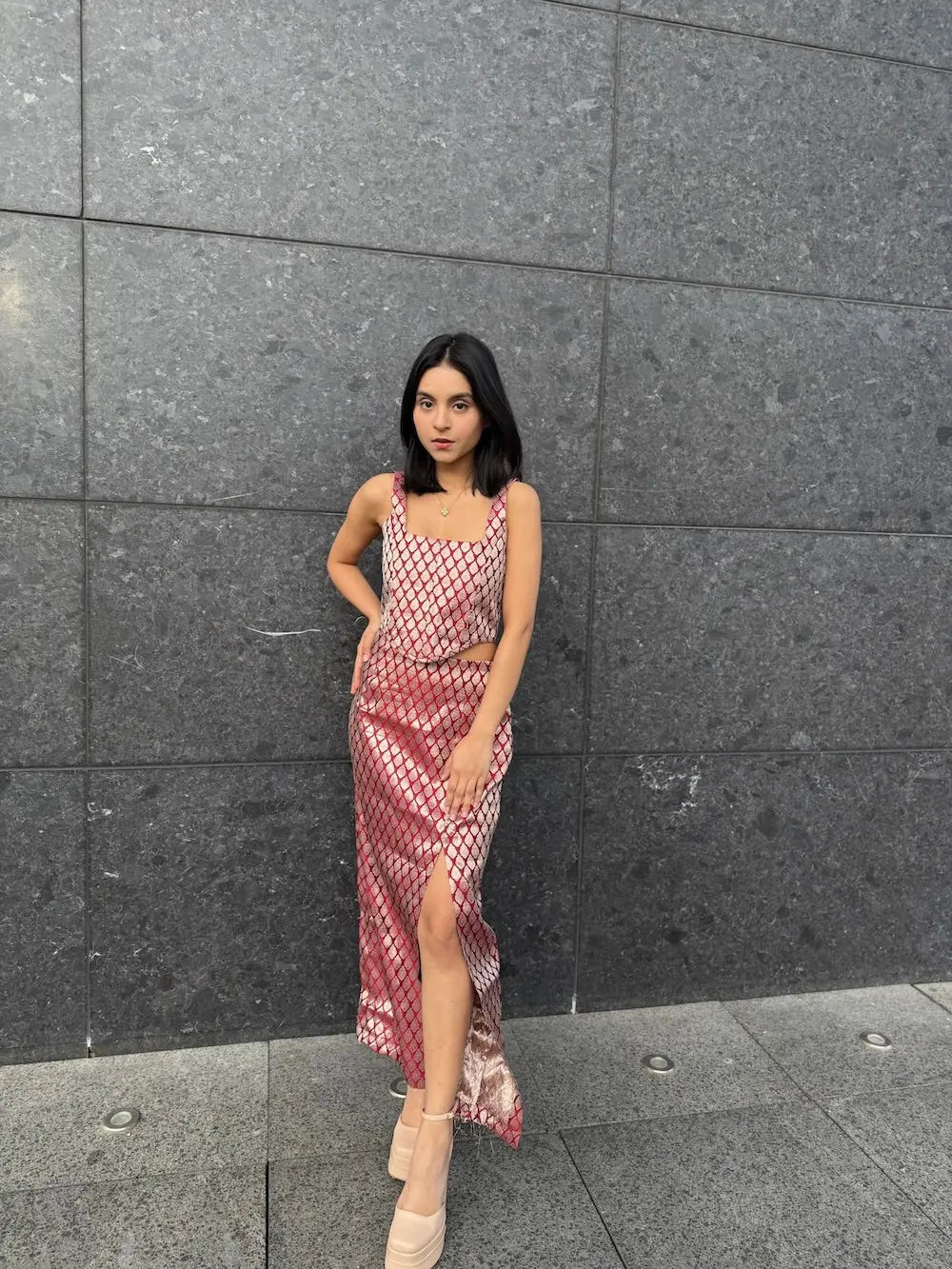 Elegant Banarsi Silk Skirt with Zari Detailing kihums clothing